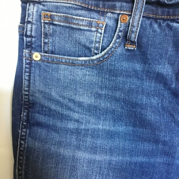 Madewell Jeans Women's Blue High Rise Skinny Distressed Button Front Size 31 - Picture 8 of 10